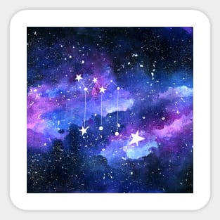 Galaxy Scorpio Star Sign Sticker